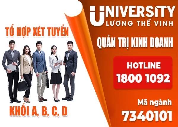 Trường Đại học Lương Thế Vinh xét tuyển ngành Quản trị kinh doanh
